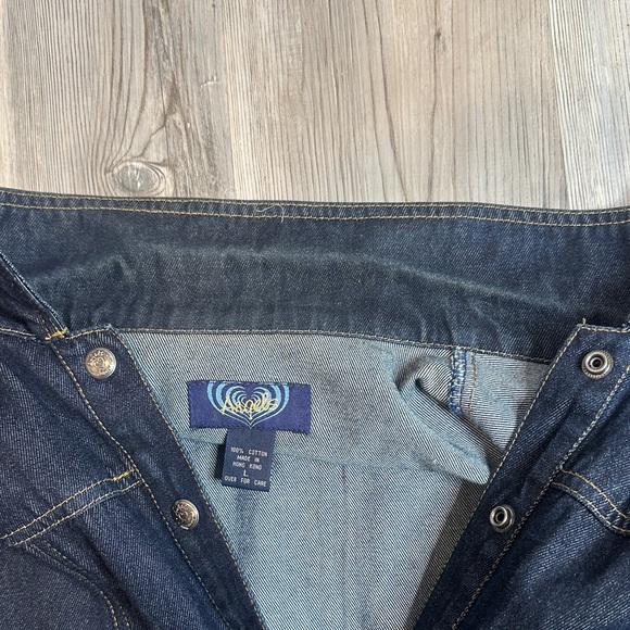 GUC Angels Dark Blue Denim Belted Maxi Dress/Duster, L - Picture 10 of 12